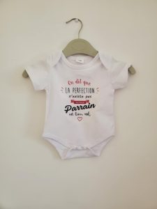 Body personnalisé, bébé, parrain, fun