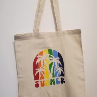 Tote bag, personnalisation, summer, été, plage, fun