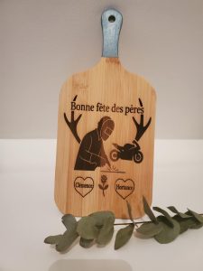 planche à découper, gravure, love, fete des pères, personnalisation