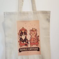 tote bag, sac, personnalisation, cat, chat, fun