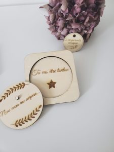 annonces, cadeau, bois, gravure, surprise, naissance, mariage