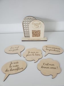 accessoires, photobooth, mariage, wedding, fun, bois, personnalisation, gravure