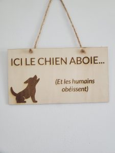 pancartes, animaux, bois, personnalisation, gravure