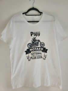 t-shirt, personnalisation, cadeau, papy, grand-père, motard, moto
