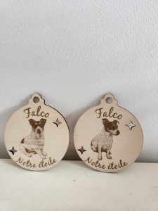 boules, bois, sapin, noël, personnalisation