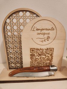 gravure, cadeau, couteau,