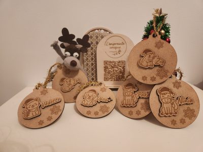 boules, bois, sapin, noël, personnalisation