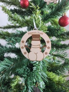 boules, bois, sapin, noël, personnalisation