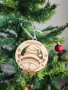 boules, bois, sapin, noël, personnalisation