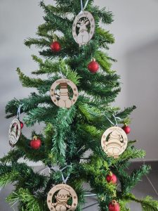 boules, bois, sapin, noël, personnalisation