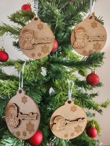 boules, bois, sapin, noël, personnalisation