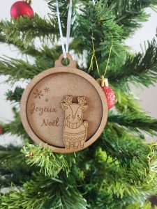 boules, bois, sapin, noël, personnalisation