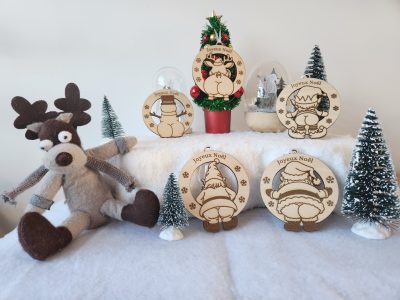 boules, bois, sapin, noël, personnalisation