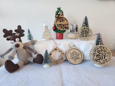 boules, bois, sapin, noël, personnalisation