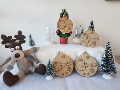 boules, bois, sapin, noël, personnalisation