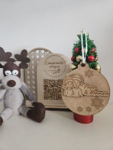 boules, bois, sapin, noël, personnalisation