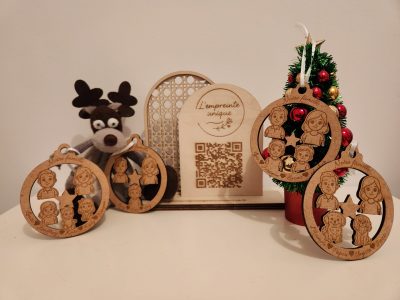 boules, bois, sapin, noël, personnalisation