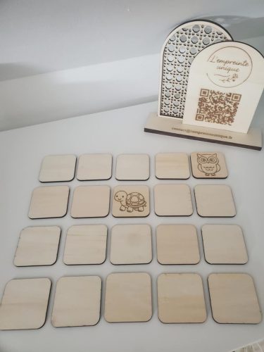 jeu, enfant, gravure, création, drole, memory